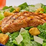 Classic Caesar Salad with Grilled Salmon